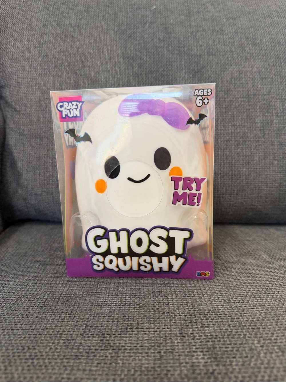 RMS Crazy Fun Ghost Squishy Halloween Stress Toy